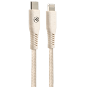 TELLUR Green kabel Type-C v Lightning, 2.4A, PD 20W, 1m, Cream