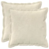 vidaXL Prevleka za blazino 2 pcs HOUTEN Krem 40 x 40 cm Mikrofibra