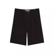 Bershka Hlače z naborki  črna