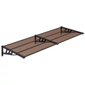 MAISON CHIC Nadstrešek - Senčniki za vrata črn 239x90 cm polikarbonat, (22039302)