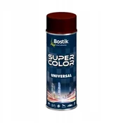 Bostik Super Color univerzalna barva v spreju sivo rjava 400 ml