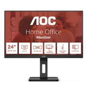 AOC 24E3QAF 24 inch Full HD monitor speakers height adjustable (1920x1080 75 Hertz VGA HDMI DisplayPort) black