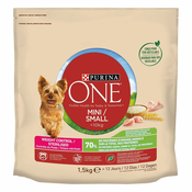 Purina One Mini Weight Control/Sterilised puran in riž - 9 kg (6x1,5 kg)