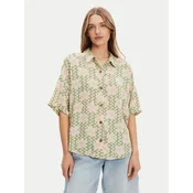 Roxy Srajca Beach Nostalgia ERJWT03665 Zelena Regular Fit