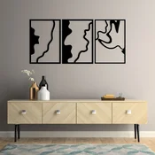 Wallity Zidna dekoracija Flamingo 317, 120x54,5cm, Crna