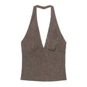Pull&Bear Top  temno rjava