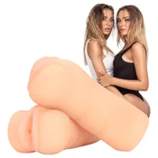 S-Line Twins - realistična umetna vagina (barva kože) - 2 kosa