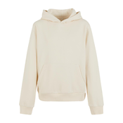 Terry cream hoodie for girls