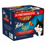 Felix Sensations vrečke 24x85 g - Sardine, losos, saj, postrv