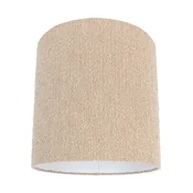 Stoffen lampenkap beige met bouclé stof 40/40/40