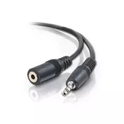 Kabl audio 3.5mm - 3.5mm M/F (produžni) 3m crni