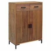 Vidaxl Regal za čevlje 75x40x110 cm trdna borovina