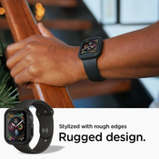 Ovitek SPIGEN RUGGED ARMOR APPLE WATCH 4/5/6/SE (44MM) (črna)