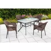 Gardenson Vrtna Garnitura Ravenna, Temno Rjava, 5-Delna