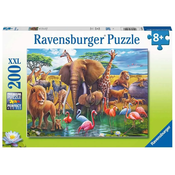 Ravensburger - Puzzle Animals at the watering hole 200 XXL - 200 dijelova