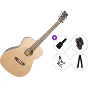 SX SO204 Premium SET Natural-Matte Black Akustična kitara