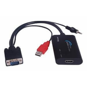 PremiumCord Pretvornik VGA+audio v HDMI