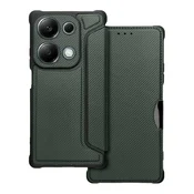 OEM Torba RAZOR Book za XIAOMI Redmi Note 13 Pro 4G/POCO M6 Pro 4G, temno zelena