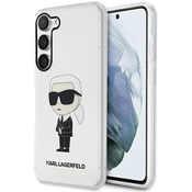 Karl Lagerfeld Samsung Galaxy S23+ transparent hardcase Ikonik Karl Lagerfeld (KLHCS23MHNIKTCT)
