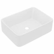 MAISON CHIC Razkošen Umivalnik - Kopalna umivalnik - Lavabo mat bel 41x30x12 cm keramičen, (21684731)