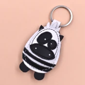 Zebra kožni privesak za ključeve - 032