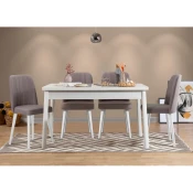 Woody Fashion Komplet mize in stolov (5 kosov)