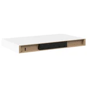Vidaxl Stenska polica bela 40x23,5x3,8 cm MDF