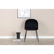 Venture Design Jedilni stol Wrinkles 50x49x79,5 cm črne barve