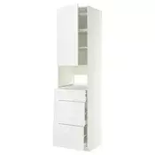 METOD / MAXIMERA Visoki element za ugradne uredaje, bela/Ringhult bela, 60x60x240 cm