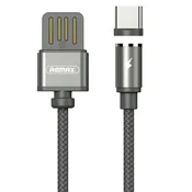 REMAX Gravity kabel magnetni USB tip C LED RC-095a siv