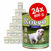 Varčno pakiranje Rocco Junior 24 x 800 g - Govedina
