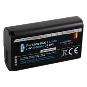 Baterija DMW-BLJ31 za Panasonic Lumix DC-S1/DC-S1H/DC-S1R, 3500 mAh
