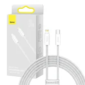 BASEUS Dynamic Fast kabel z USB Type-C za iPhone Lightning 2 m 20 W bele barve CALD000102
