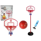 slomart LEAN TOYS Koš za košarko nastavljiv za otroke, žoga, vrt