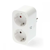 Nedis SmartLife Smart Plug | Wi-Fi | IP21 | Merilnik moči | 3680 W | Tip F (CEE 7/7) | 0 - 55 °C | Android/IOS | Bela | 1 kos
