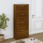 Vidaxl vidaXL Omarica za čevlje rjav hrast 63x24x147 cm