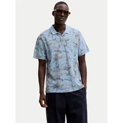 Jack & Jones Polo majica Blu Hawaii 12295860 Svetlo modra Relaxed Fit