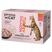 PrimaCat Multipack Sterilized Curetina i Losos 12x85 g
