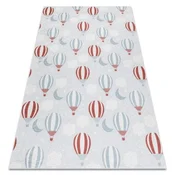 eoshop BAMBINO 1349 pralna preproga Baloni, oblaki za otroke proti zdrsu - siva ( - Velikost: 120x170 cm)