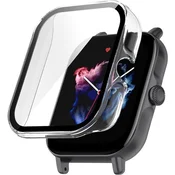 GS Ovitek 2 v 1 + kaljeno steklo za Amazfit GTS 3, prozoren