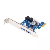 SILVERSTONE EC04-P, PCI express card 4 x USB 3.0 (2 x external + 2 x internal ports)