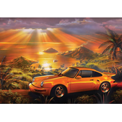 Art puzzle - Puzzle Rumeni Porsche - 1 500 kosov