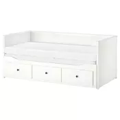 IKEA dnevni krevet HEMNES, bela/Agotnes tvrdo, 80x200 cm