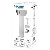 Ledino Vtičnica Connect L2 z 2 vtičnicami, nerjaveče jeklo - Kovina
