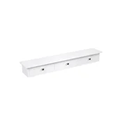 Songmics Plavajoča stenska polica 80x15x10 cm bela