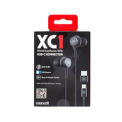 Maxell XC1 USB-C slušalice, crne, 348531