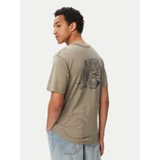 RVCA Majica Deth Valley 23A351532 Zelena Regular Fit