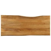 vidaXL Mizna plošča 140x60x3,8 cm naraven rob trden mangov les