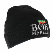 Beanie kapa Bob Marley - Logo - ČRNA - ROCK OFF - BMABEAN01B
