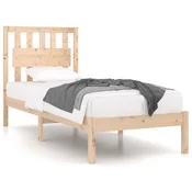 Vidaxl Posteljni okvir iz trdne borovine 90x200 cm